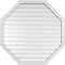 Ekena Millwork Octagonal Surface Mount PVC Gable Vent: Functional, w/ 2"W x 1-1/2"P Brickmould Frame, 42"W x 42"H GVPOC42X4202SF - alternate 1